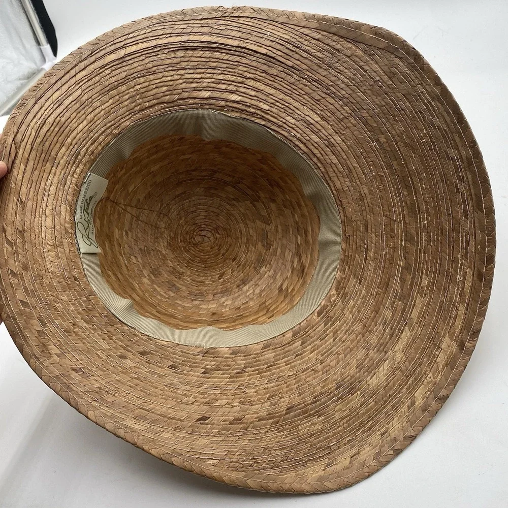Natural Straw Sun Hat with Black Band